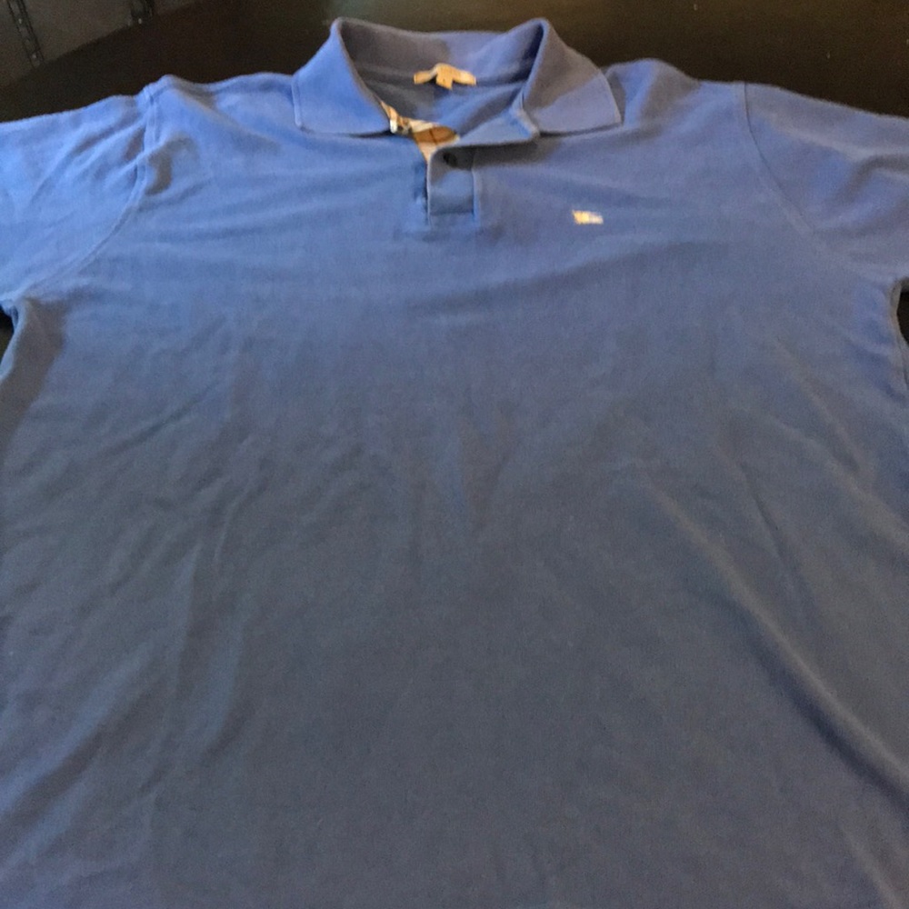 Men’s Large Burberry London Polo Shirt 👕🌈